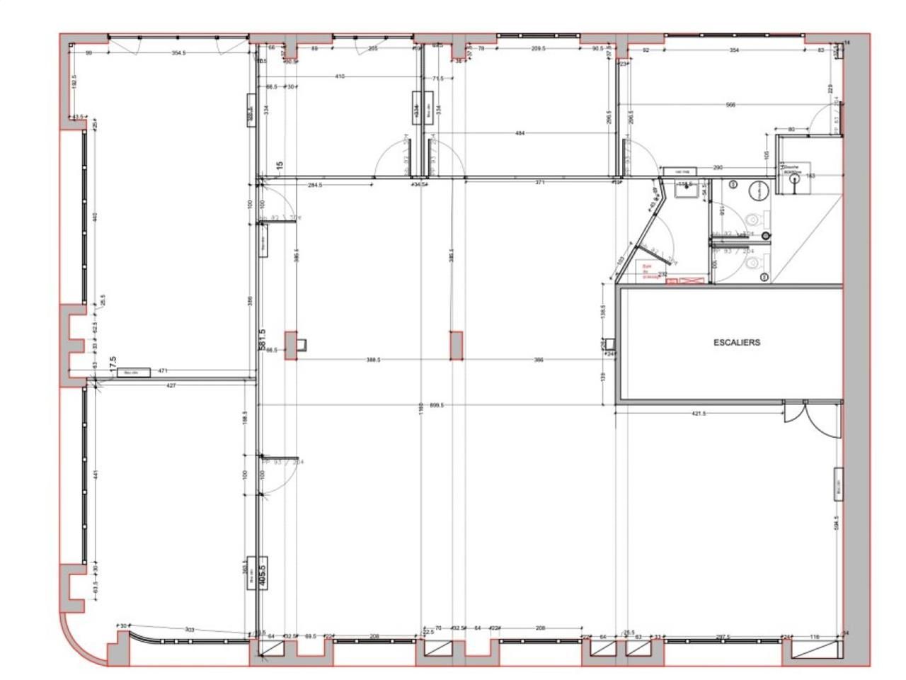 272.9 m² pour ce bureaux en location à Bordeaux