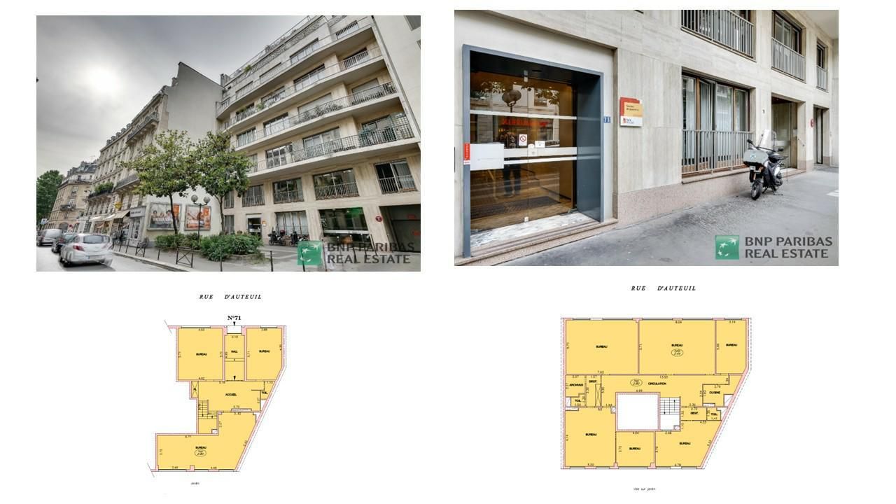 355 m² pour ce bureaux en location à Paris