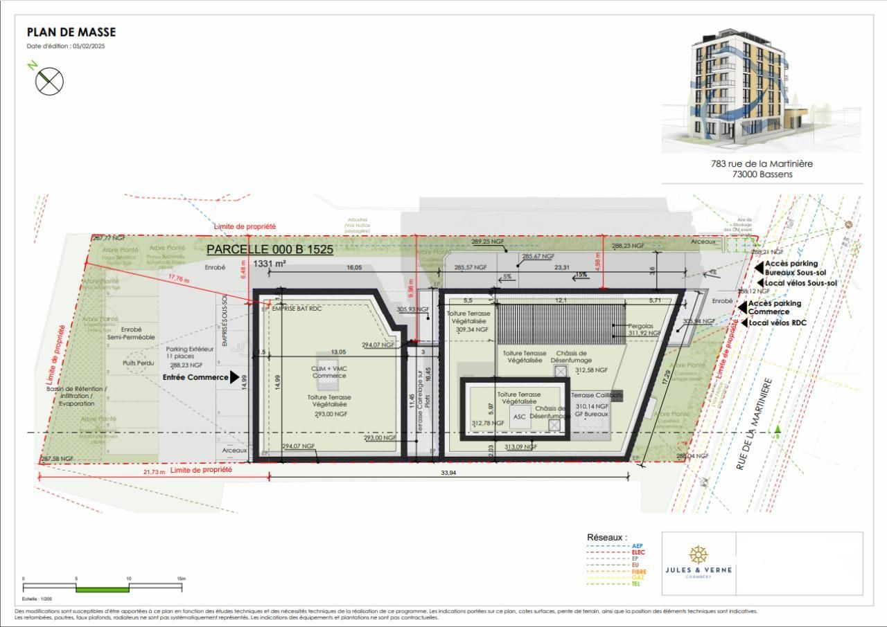 1730.85 m² pour ce bureaux en vente à Bassens