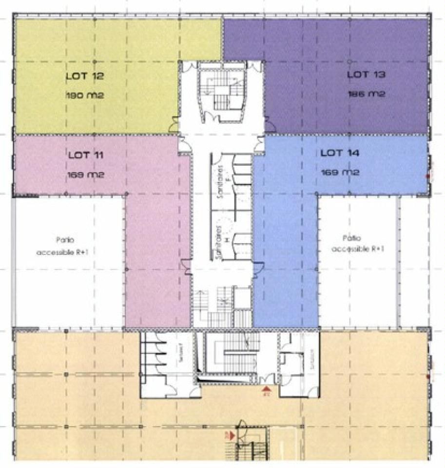 477.28 m² pour ce bureaux en location à Bordeaux