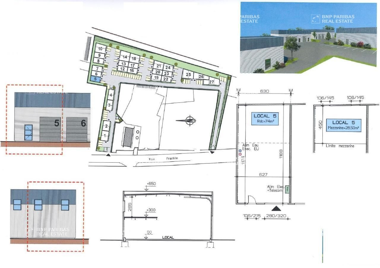 745 m² pour ce activité en vente à Bassens