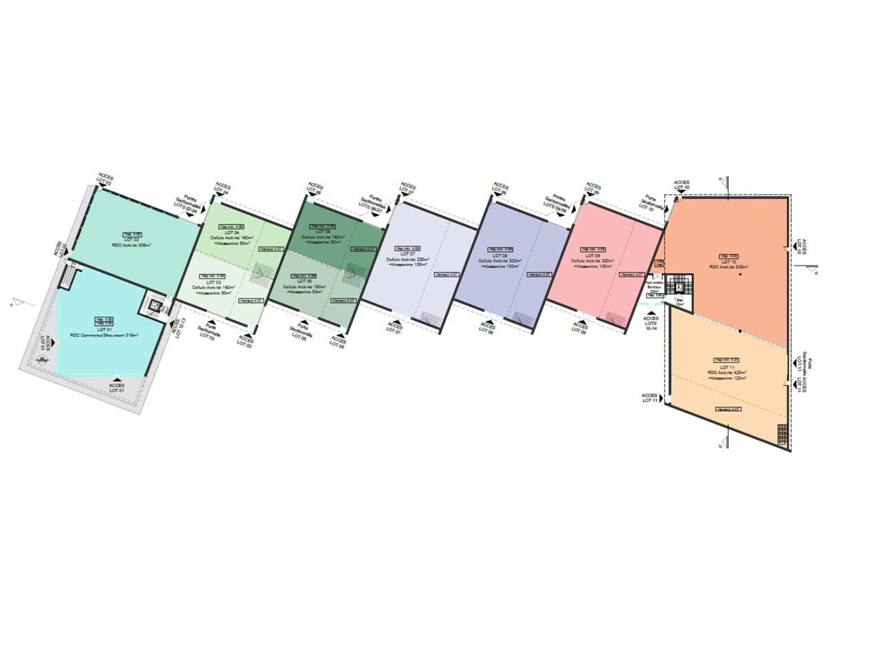 Location entrepots 5090 m² divisibles à partir de 180 m²