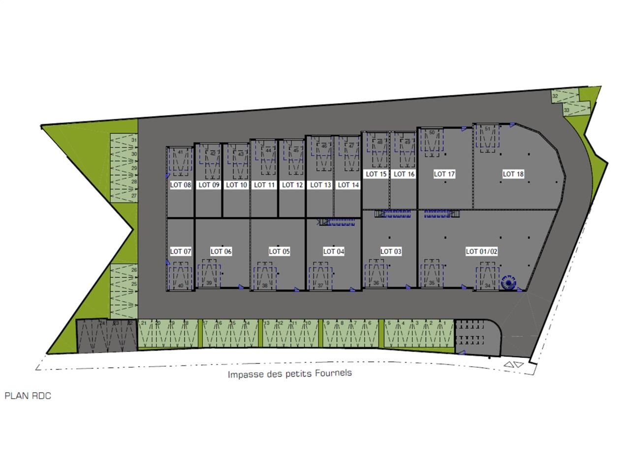 Vente entrepots 1425 m² divisibles à partir de 96 m²