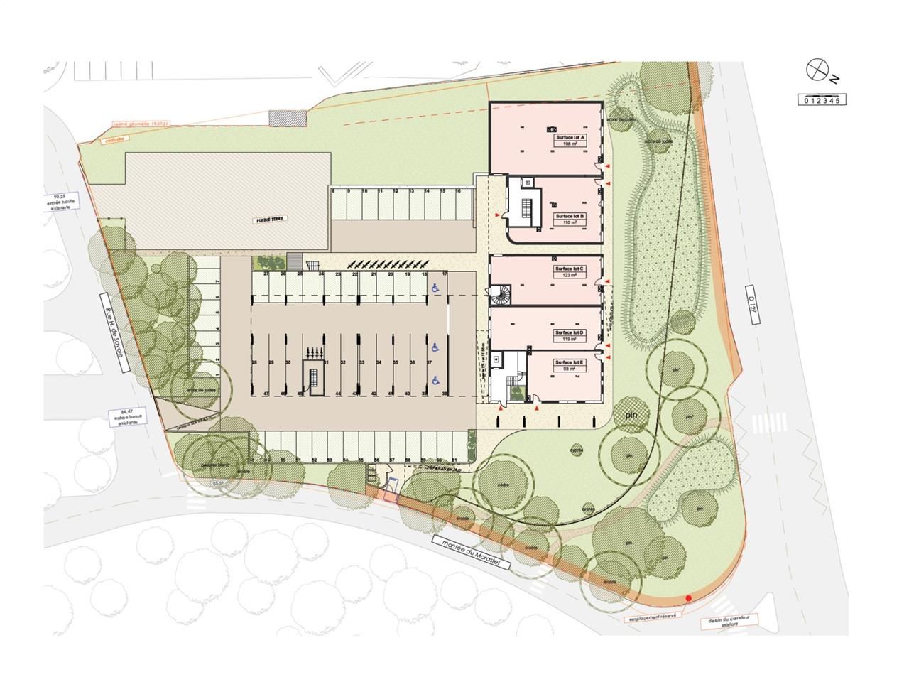 Vente bureaux 2391 m² divisibles à partir de 84 m²