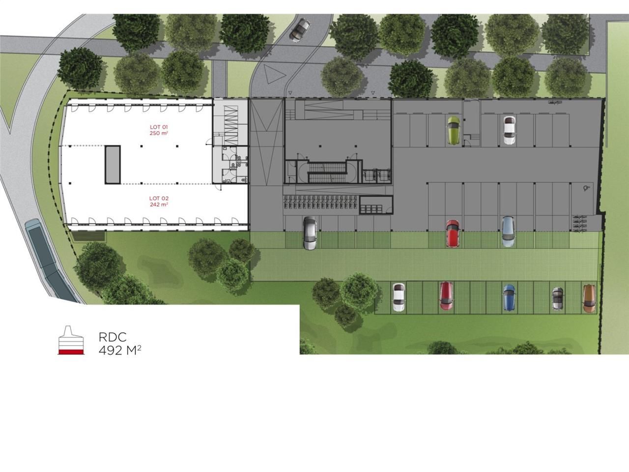 Location bureaux 2940 m² divisibles à partir de 344 m²