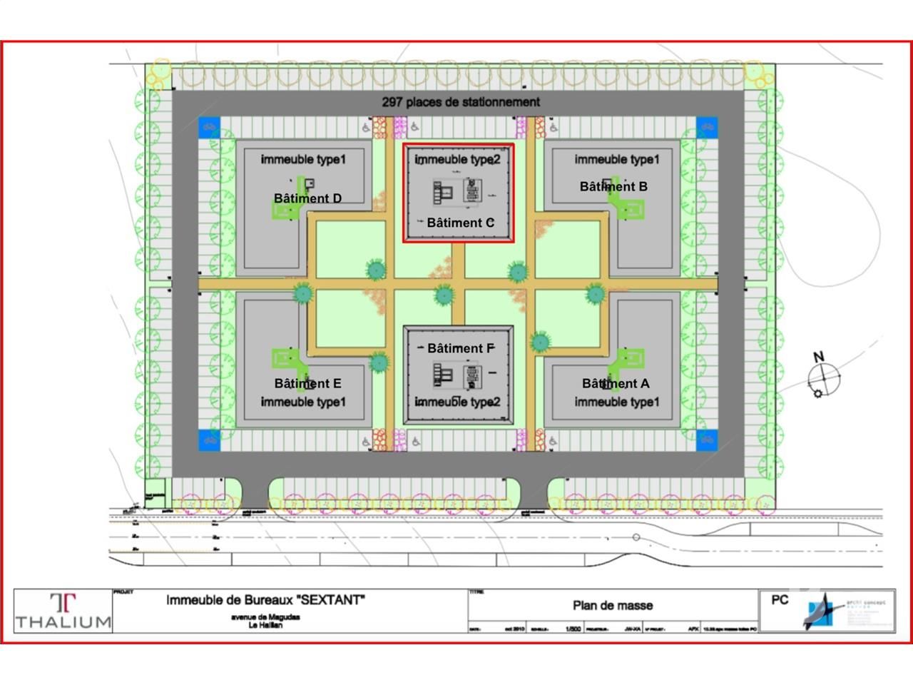Location bureaux 421 m² non divisibles