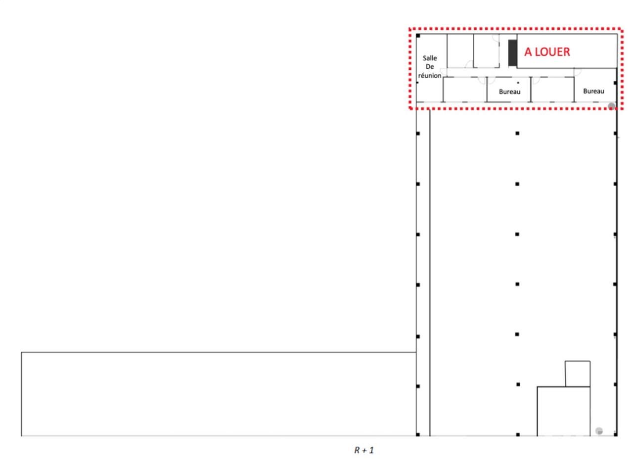 Location entrepots 1300 m² non divisibles