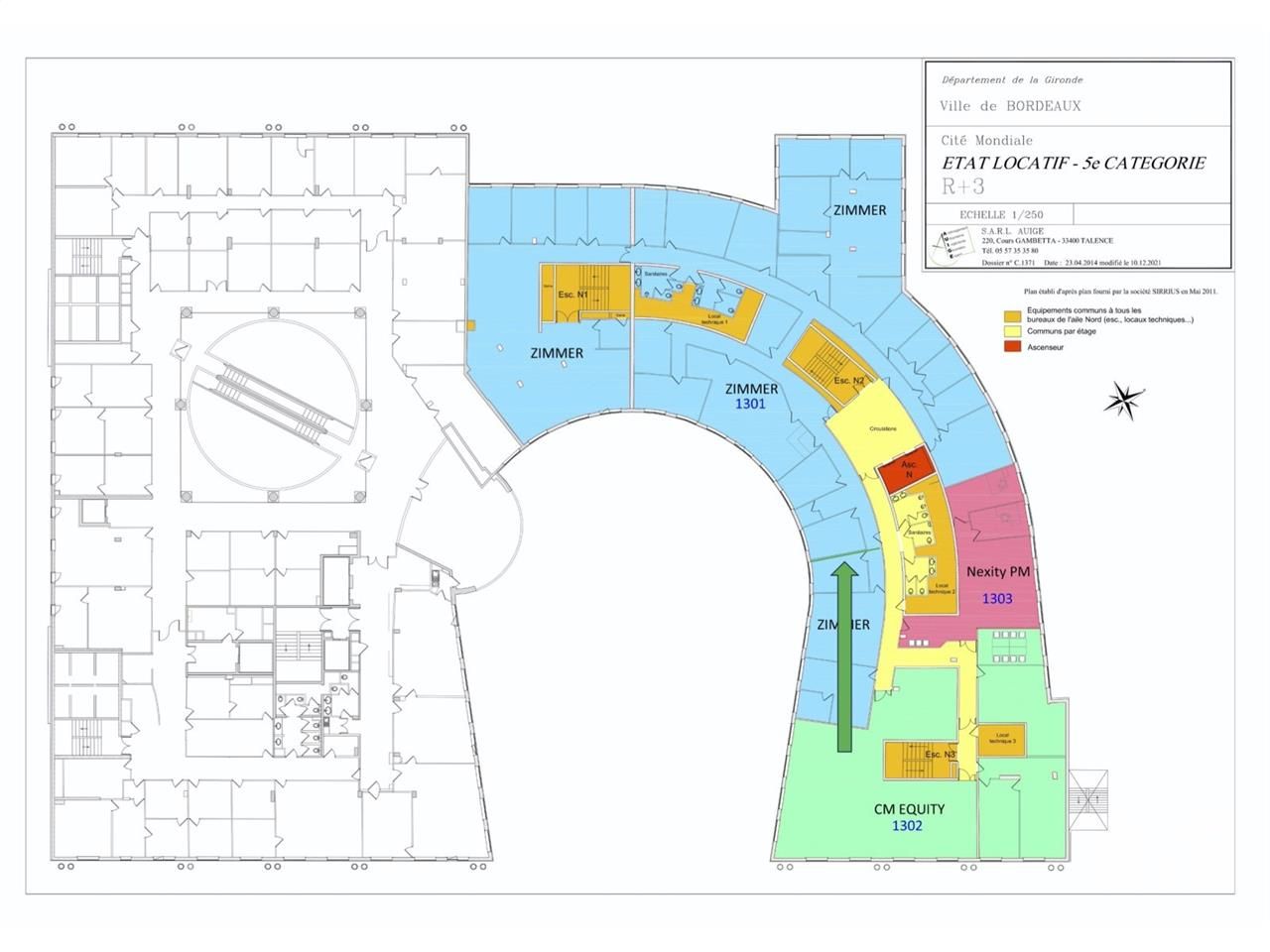 Location bureaux 450 m² divisibles à partir de 116 m²