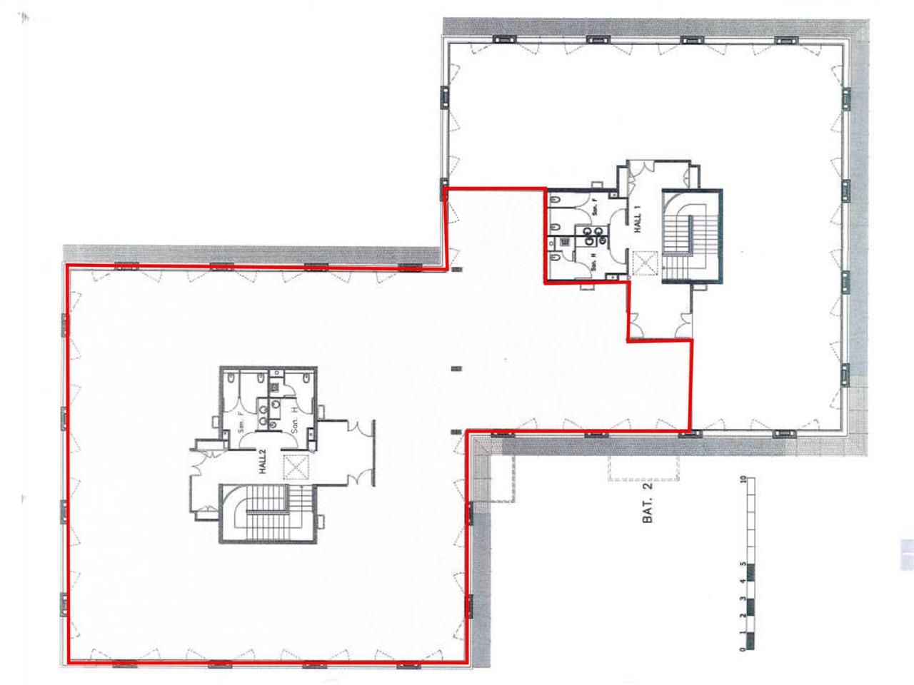 Location bureaux 493 m² divisibles à partir de 117 m²
