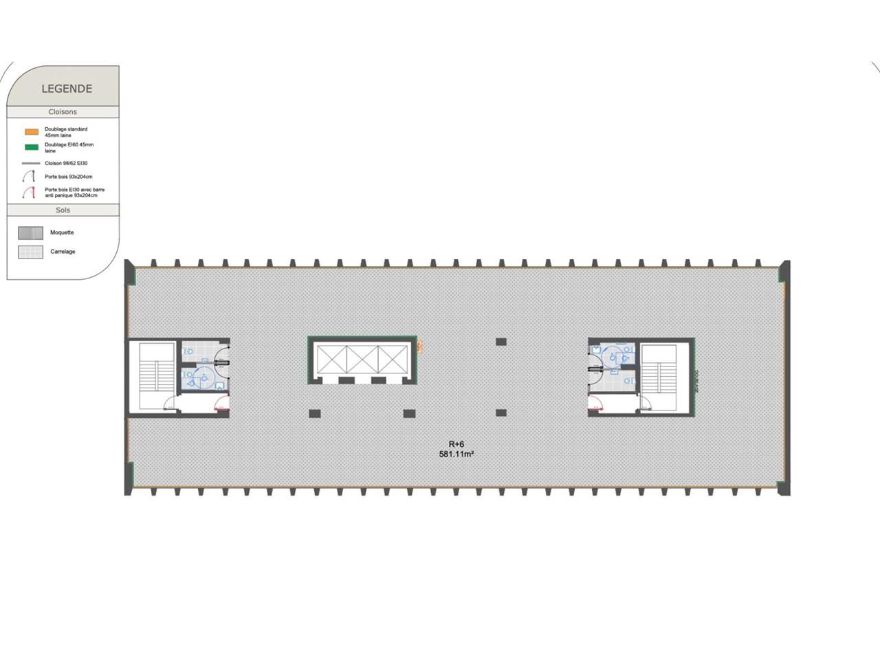 Location bureaux 600 m² divisibles à partir de 300 m²