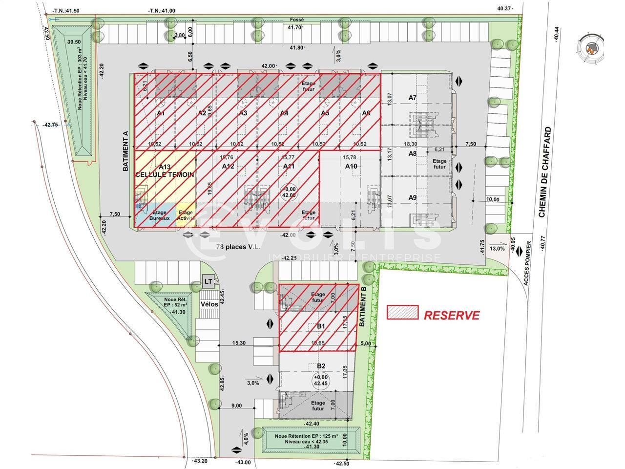 Location entrepots 938 m² non divisibles