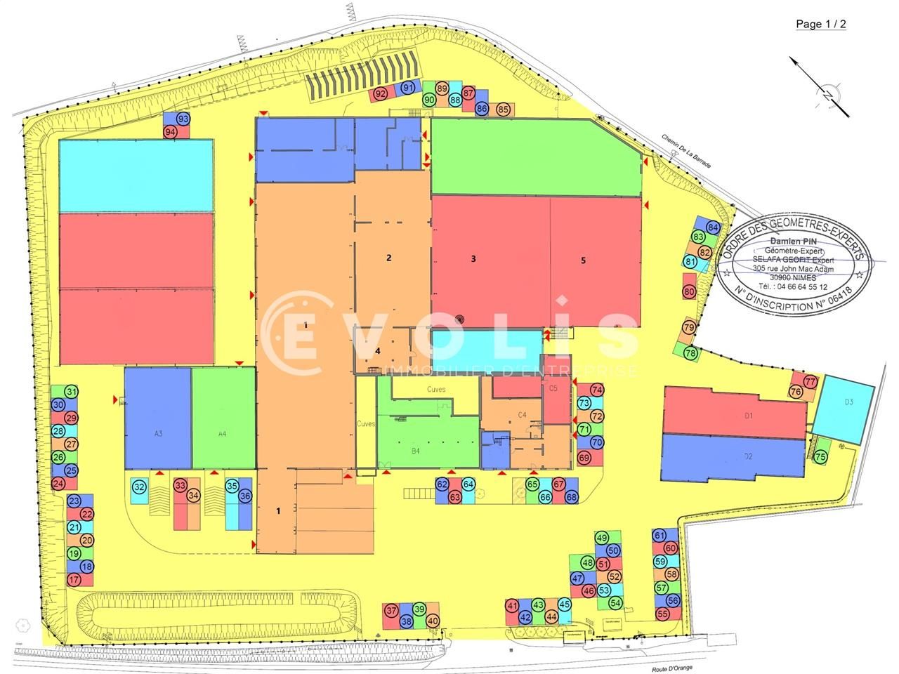 Location entrepots 2653 m² non divisibles