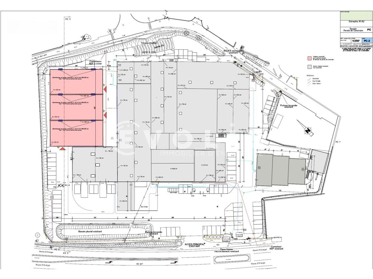 Location entrepots 1200 m² non divisibles