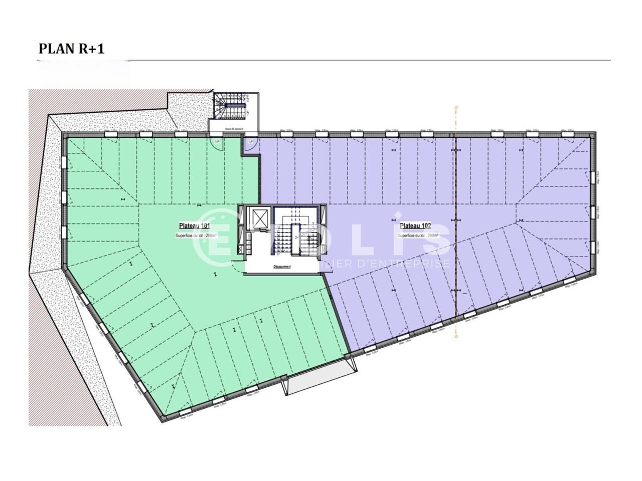 Vente bureaux 295 m² non divisibles