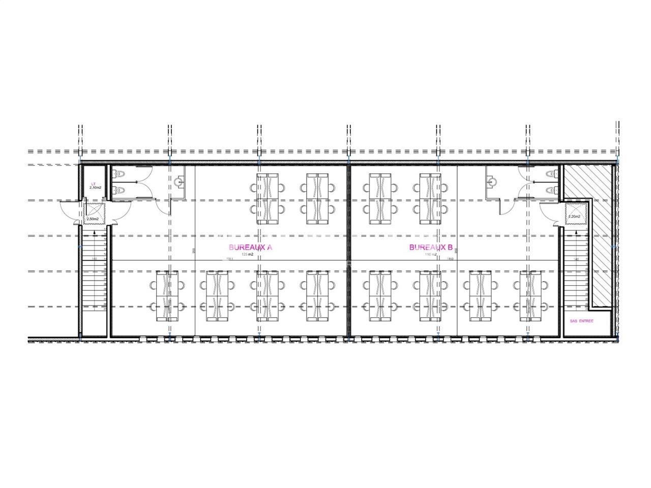 Location entrepots 600 m² non divisibles