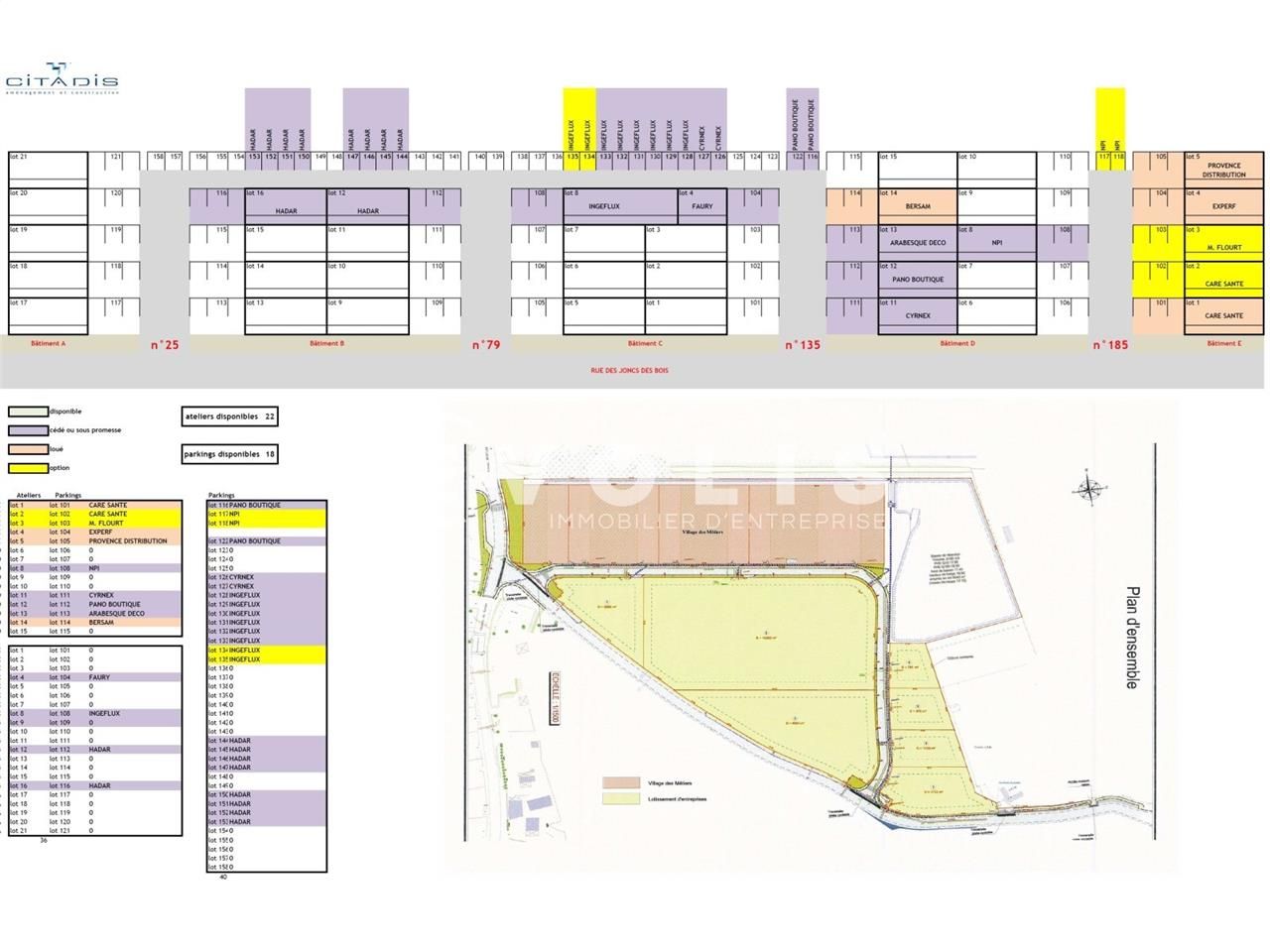 Location entrepots 212 m² non divisibles