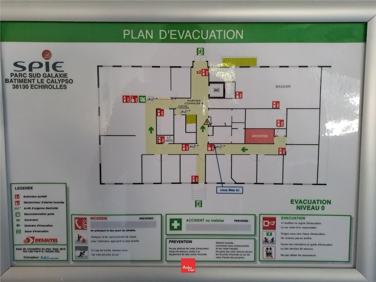 Location bureaux 329 m² divisibles à partir de 91 m²