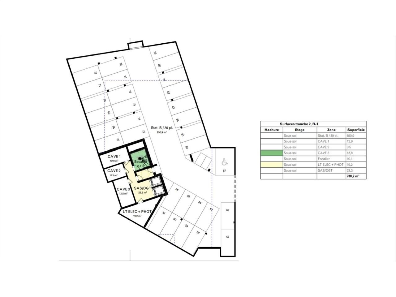 Vente bureaux 3544 m² divisibles à partir de 645 m²