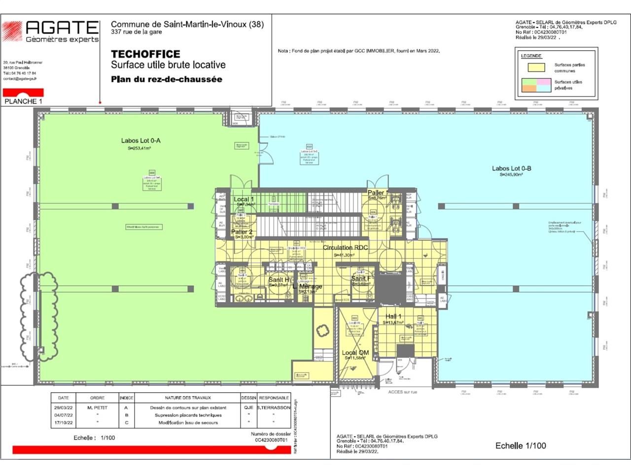 Location entrepots 590 m² divisibles à partir de 286 m²