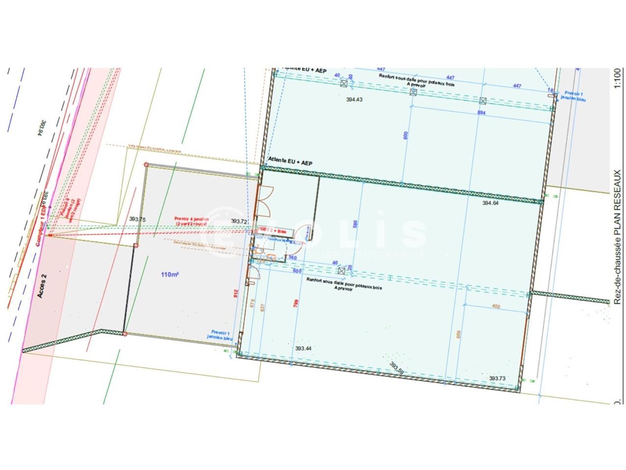 Location entrepots 252 m² non divisibles
