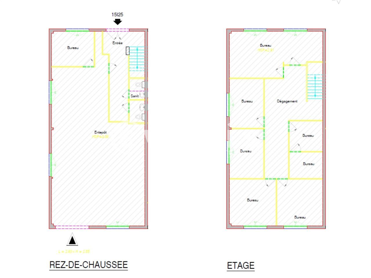 Location entrepots 228 m² non divisibles