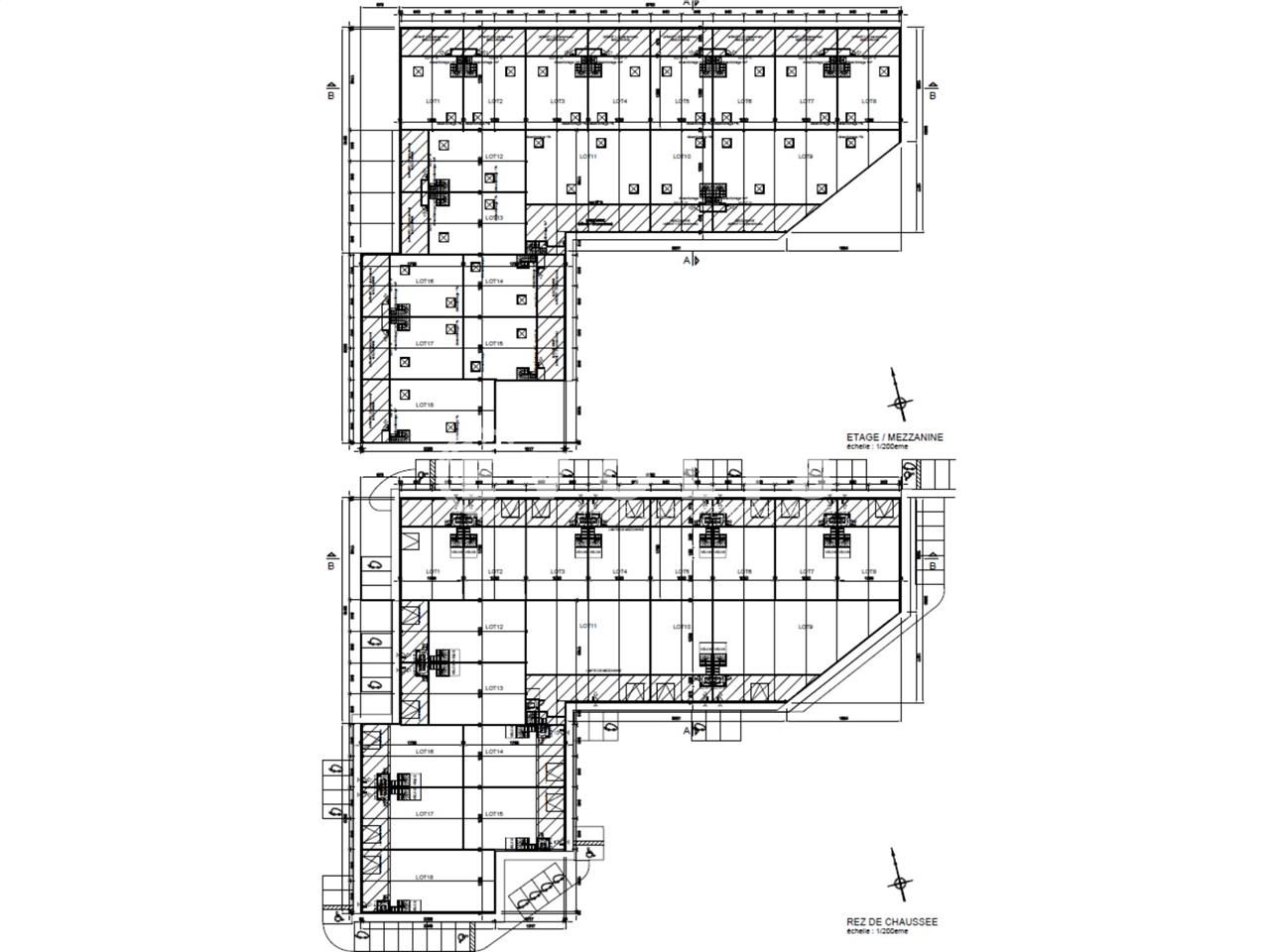 Vente entrepots 528 m² non divisibles