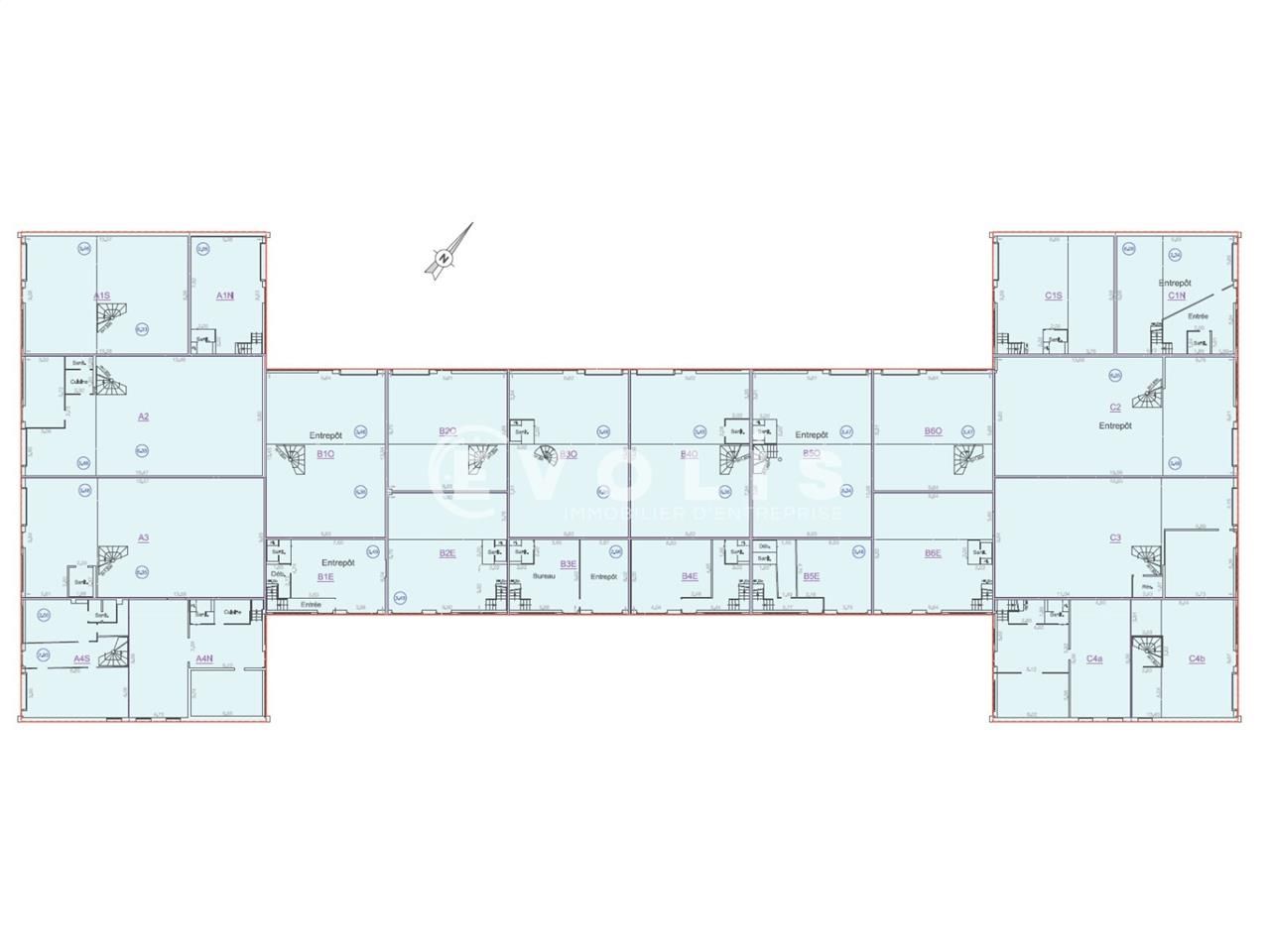 Location entrepots 953 m² divisibles à partir de 119 m²