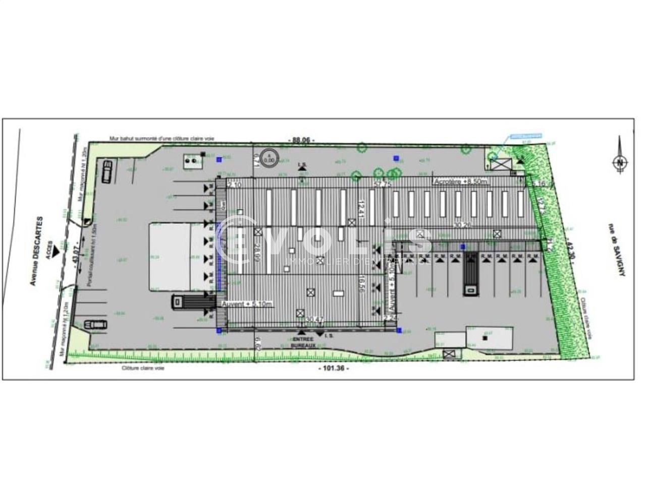 Location entrepots 1650 m² non divisibles