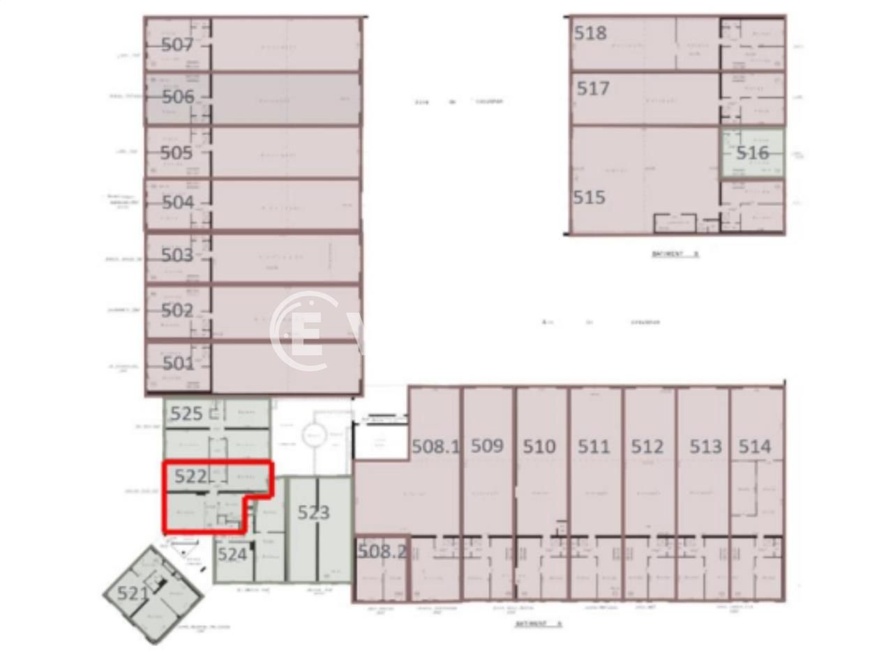 Location bureaux 523 m² divisibles à partir de 15 m²