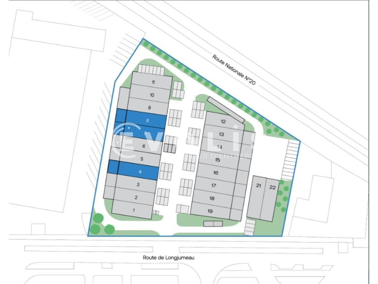 Location entrepots 837 m² divisibles à partir de 279 m²