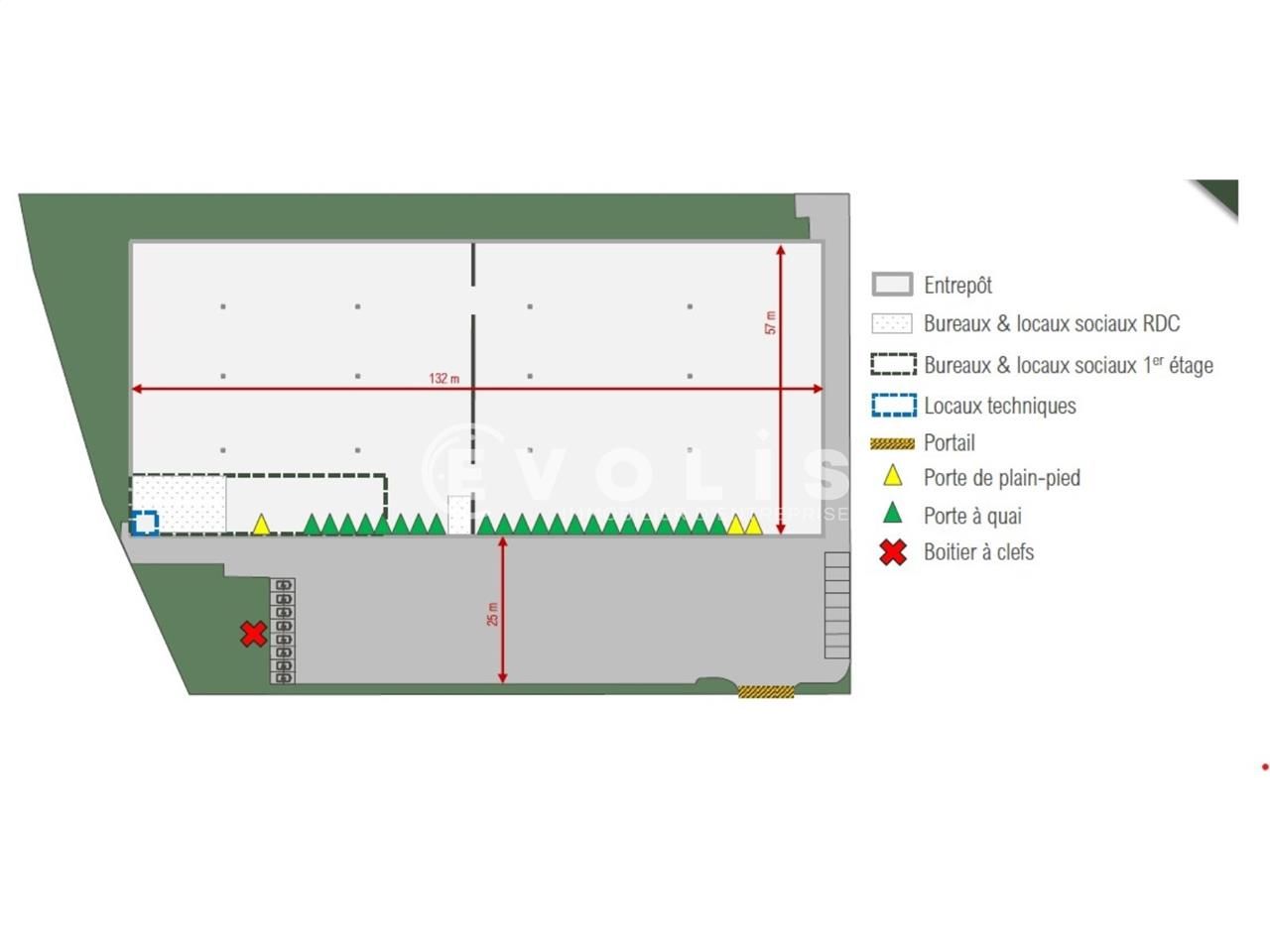 Location entrepots 8018 m² non divisibles
