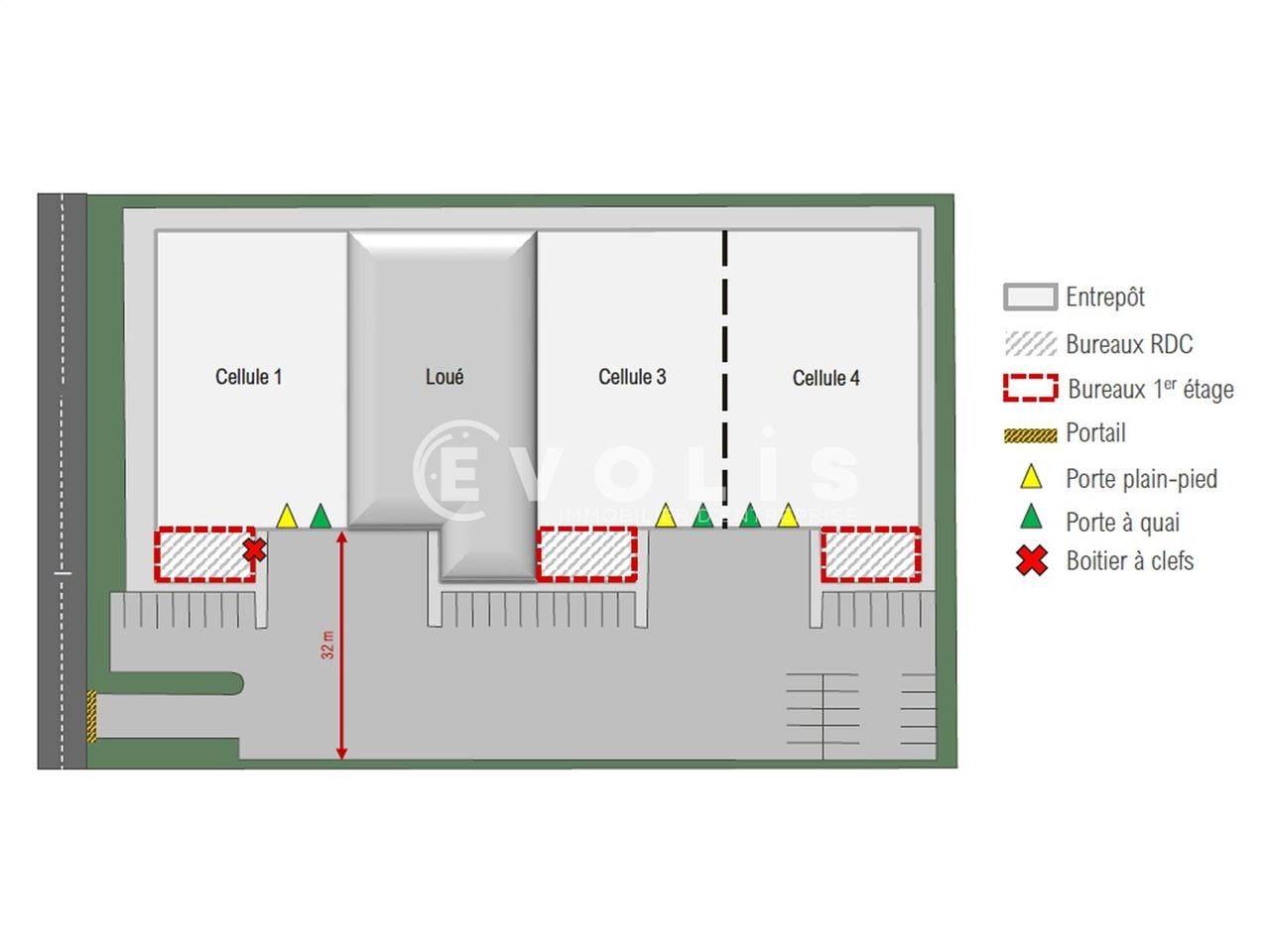Location entrepots 3979 m² divisibles à partir de 1313 m²