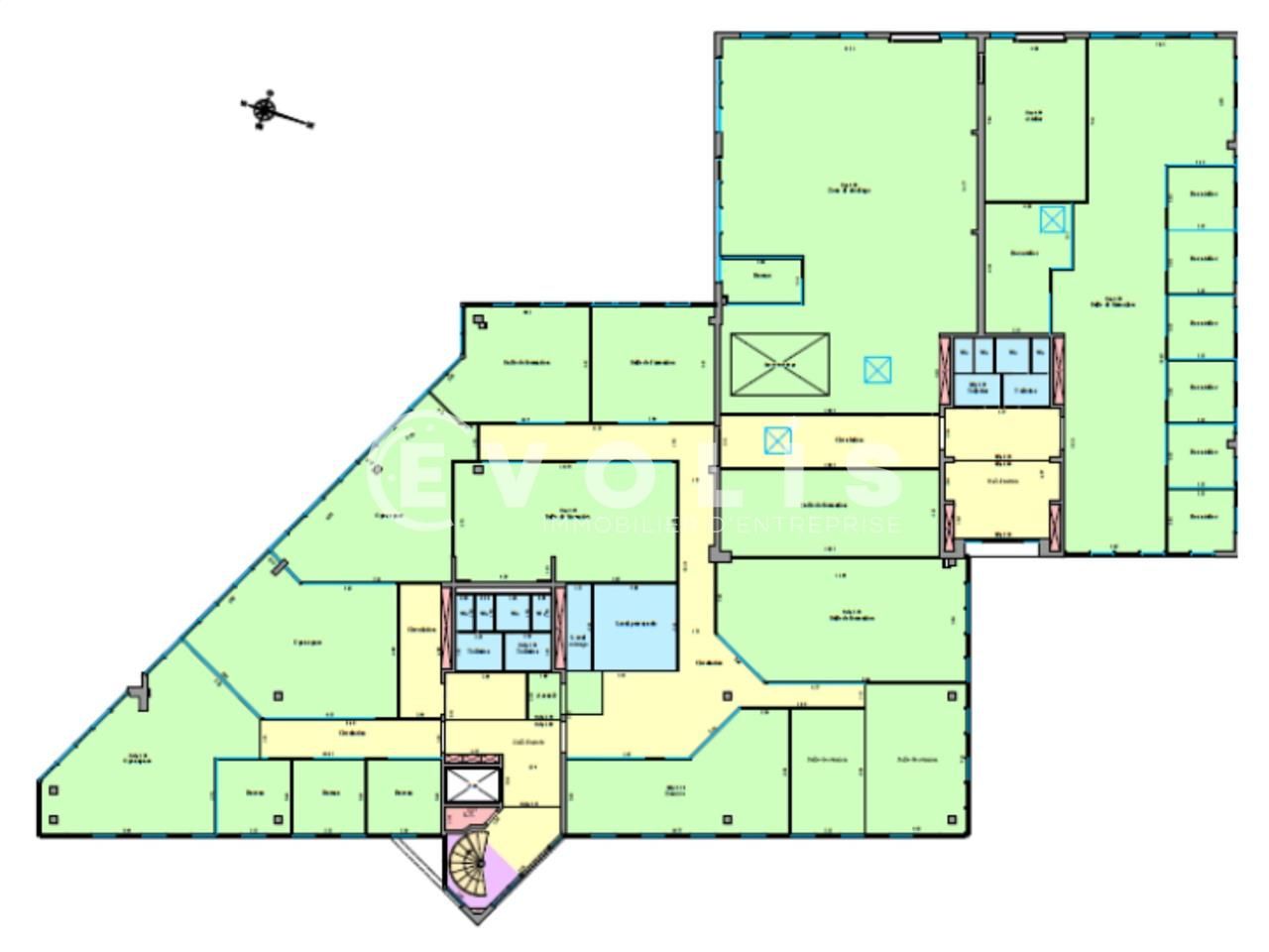 Location bureaux 2000 m² non divisibles