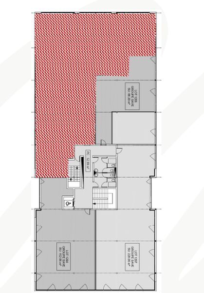 Location bureaux 349 m² non divisibles