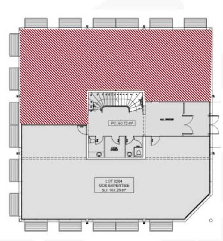 Location bureaux 936 m² divisibles à partir de 112 m²