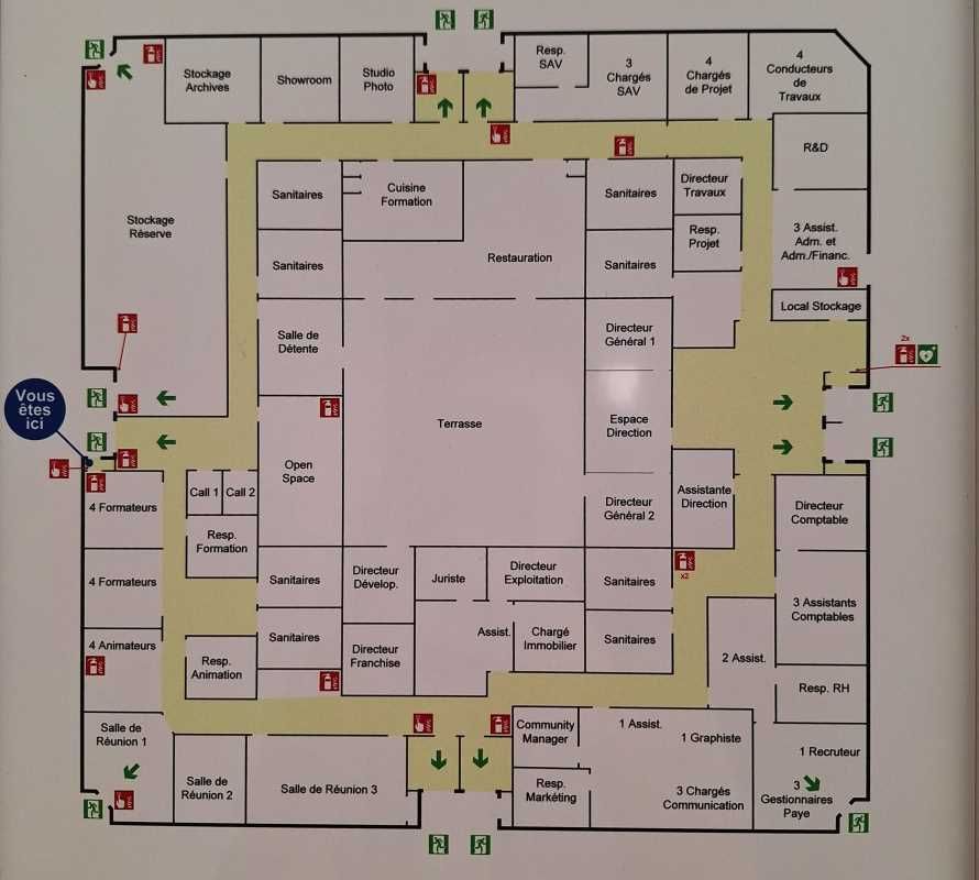 Location bureaux 1141 m² divisibles à partir de 300 m²