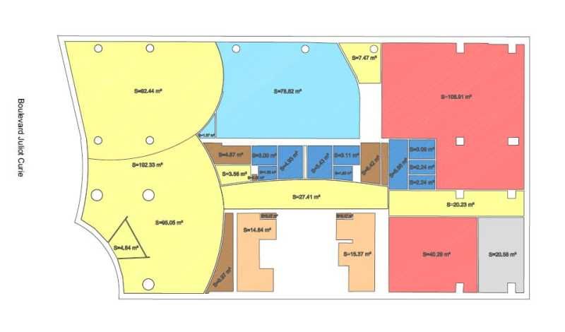 Location bureaux 3709 m² divisibles à partir de 88 m²