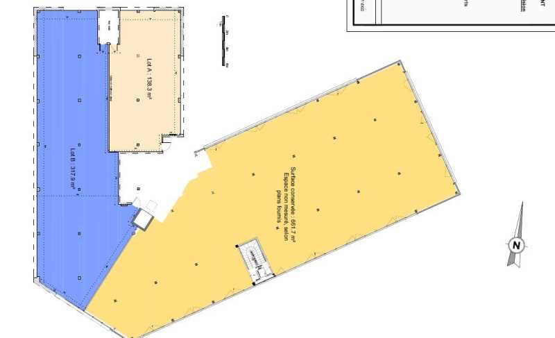 Location bureaux 1437 m² divisibles à partir de 152 m²