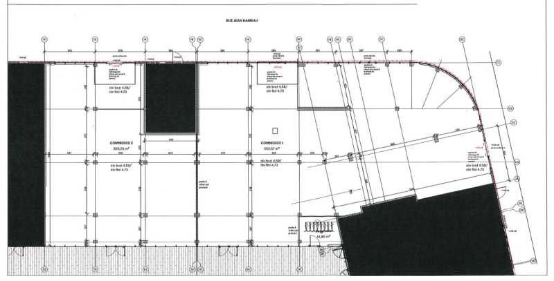 Location locaux commerciaux 856 m² divisibles à partir de 303 m²