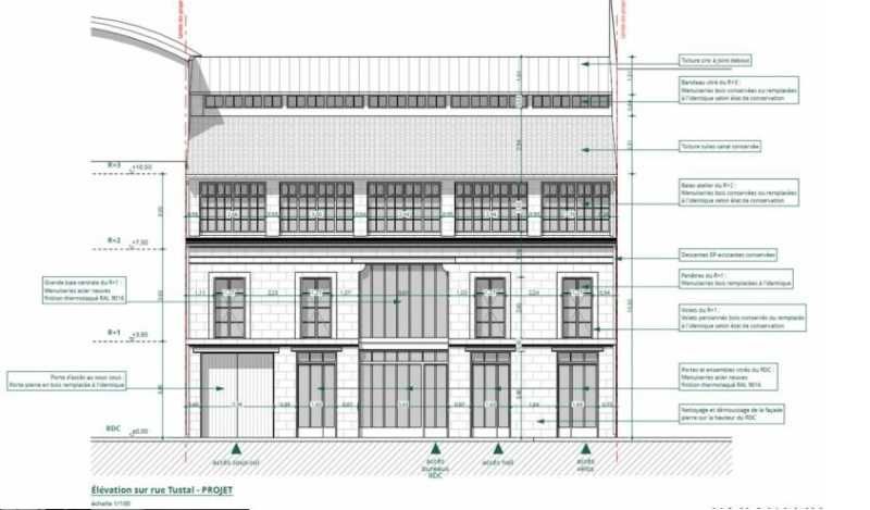 Vente bureaux 766 m² non divisibles