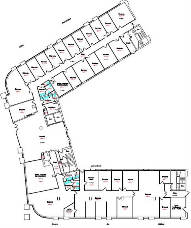Location bureaux 2301 m² divisibles à partir de 497 m²