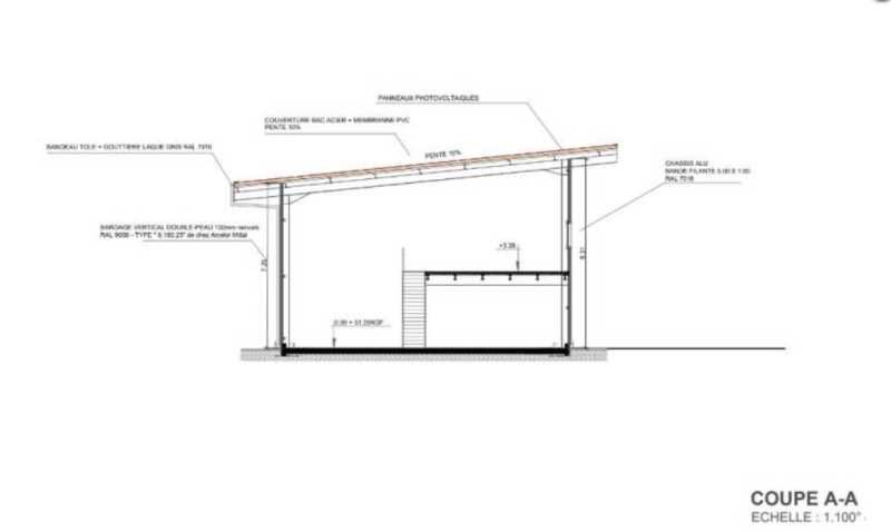 A proximité de l'A63 sortie 23 sur la commune de 