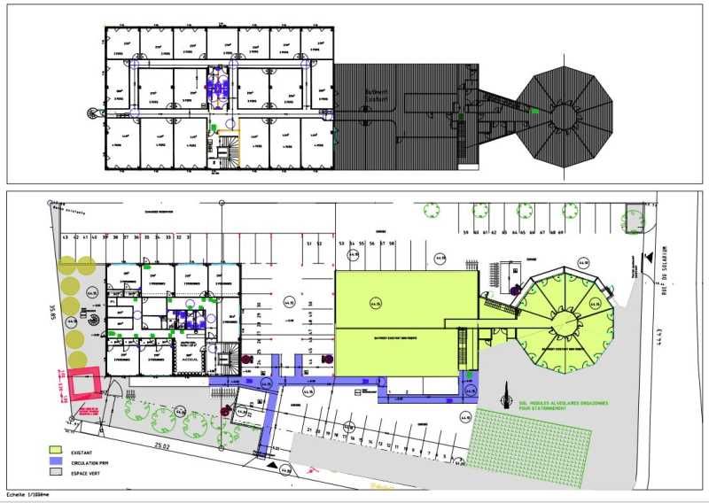 Location bureaux 490 m² non divisibles