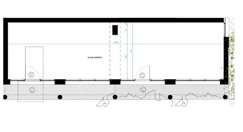 Vente locaux commerciaux 321 m² divisibles à partir de 54 m²