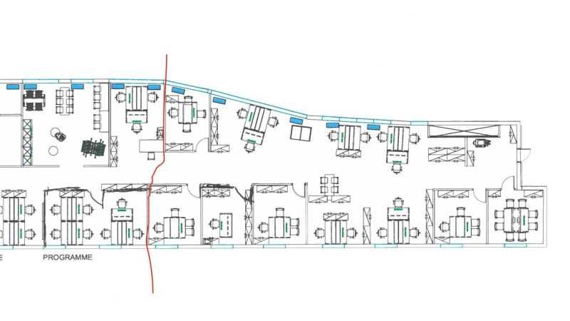 Location bureaux 190 m² non divisibles