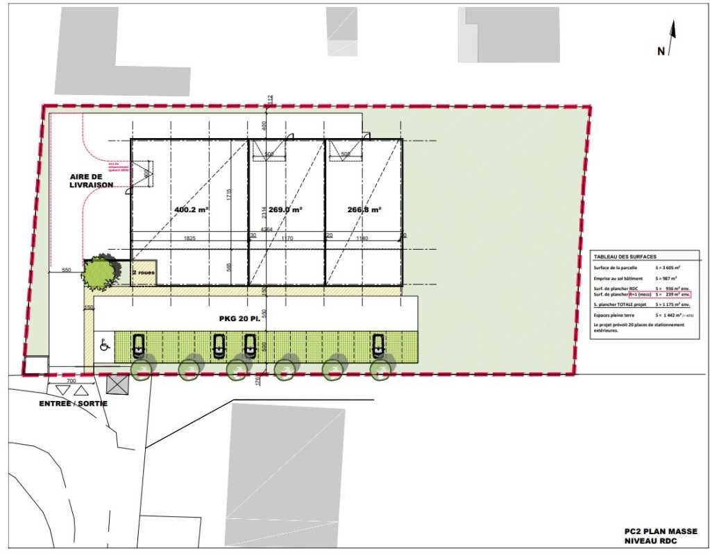 Vente terrain 3605 m² non divisibles
