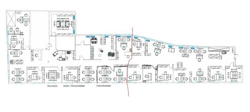 Location bureaux 551 m² non divisibles