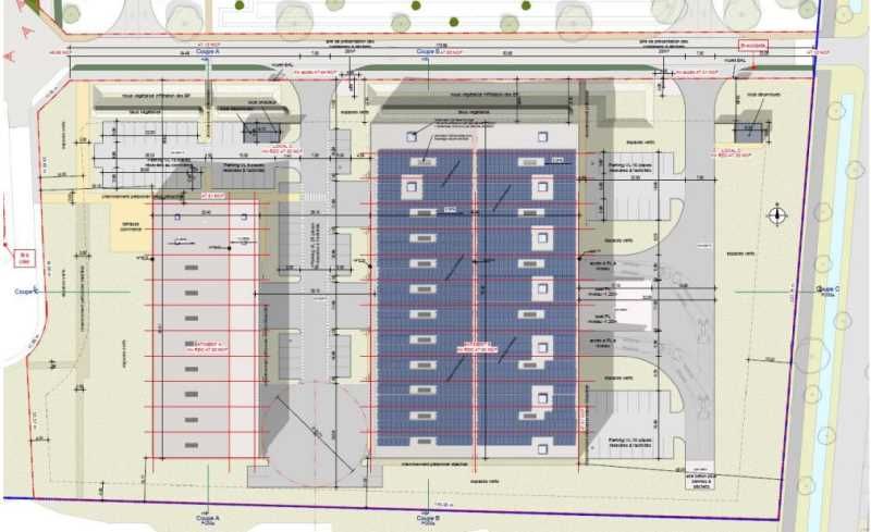 Location entrepots 945 m² divisibles à partir de 303 m²