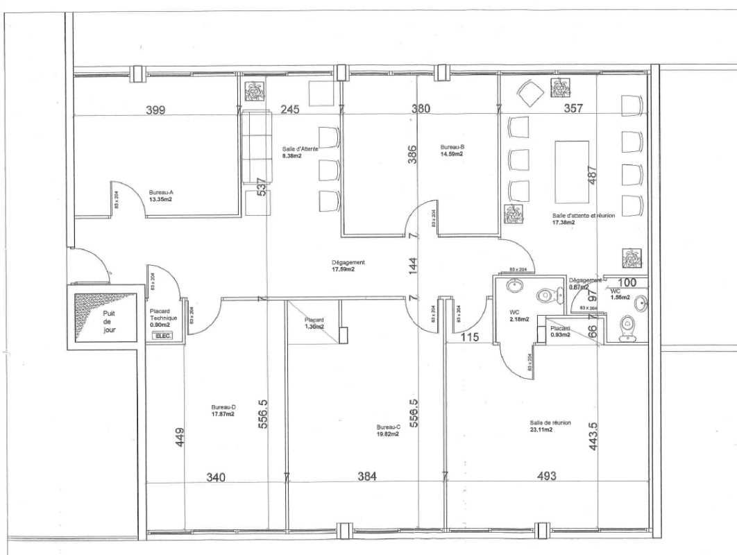 Vente bureaux 540 m² divisibles à partir de 160 m²