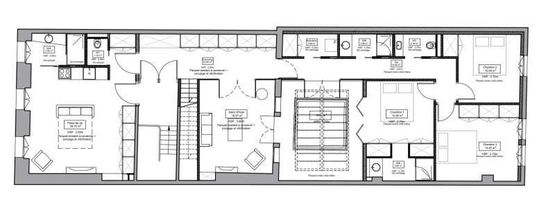 Location bureaux 216 m² non divisibles